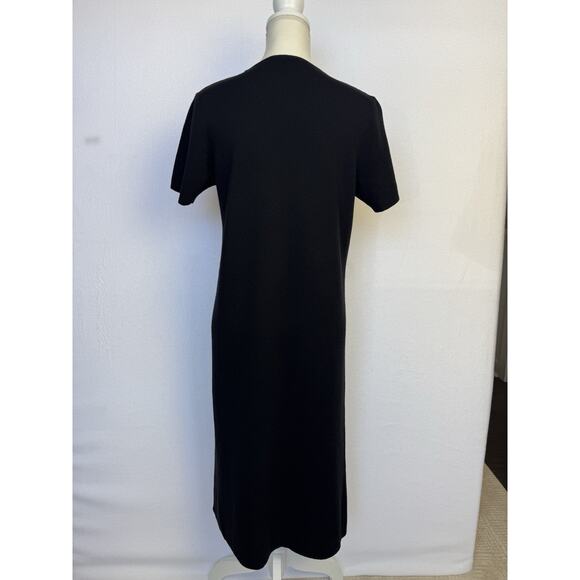 NWOT Eileen Fisher 100% Wool Short Sleeve Tunic High Slit Dress size Petite M - Picture 5 of 8